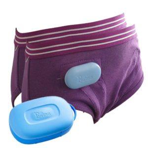 Bedwetting alarm with treatment briefs